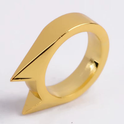 Self-Defense Rings - Unisex Window Breaker Rings, Safety Spike Rings, Small Anti-Wolf Rings, Punk-Style Zinc Alloy Jewelry 3Pcs