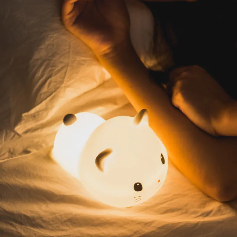 Touch Control Cat Silicone Night Light for Babies
