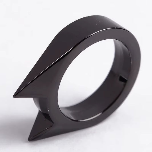 Self-Defense Rings - Unisex Window Breaker Rings, Safety Spike Rings, Small Anti-Wolf Rings, Punk-Style Zinc Alloy Jewelry 3Pcs