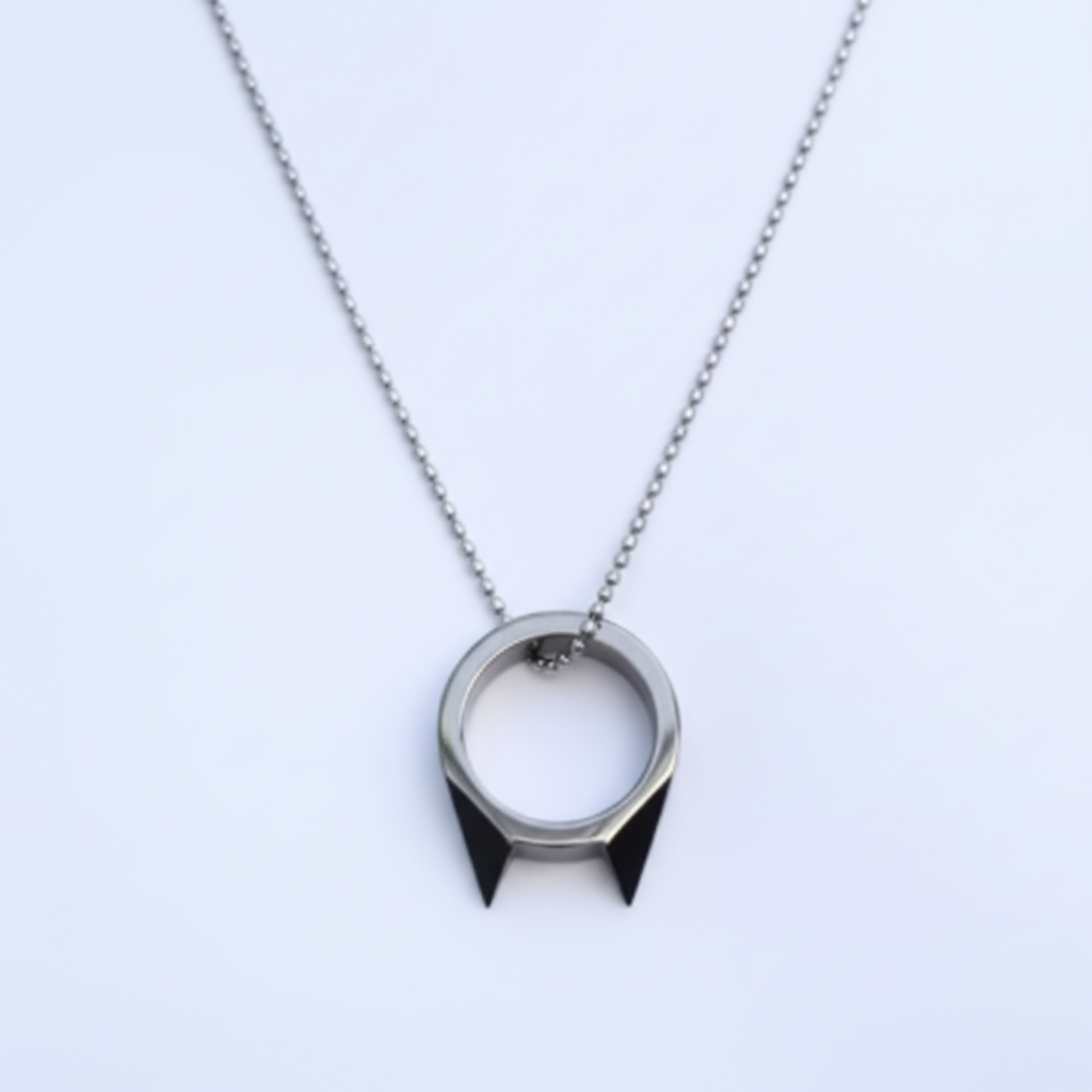 Necklace with Chain Through Ring