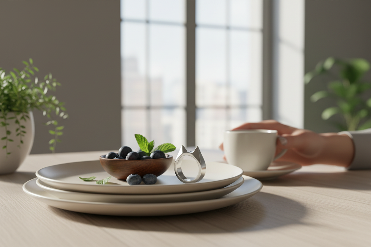 Silver Ring in Setting